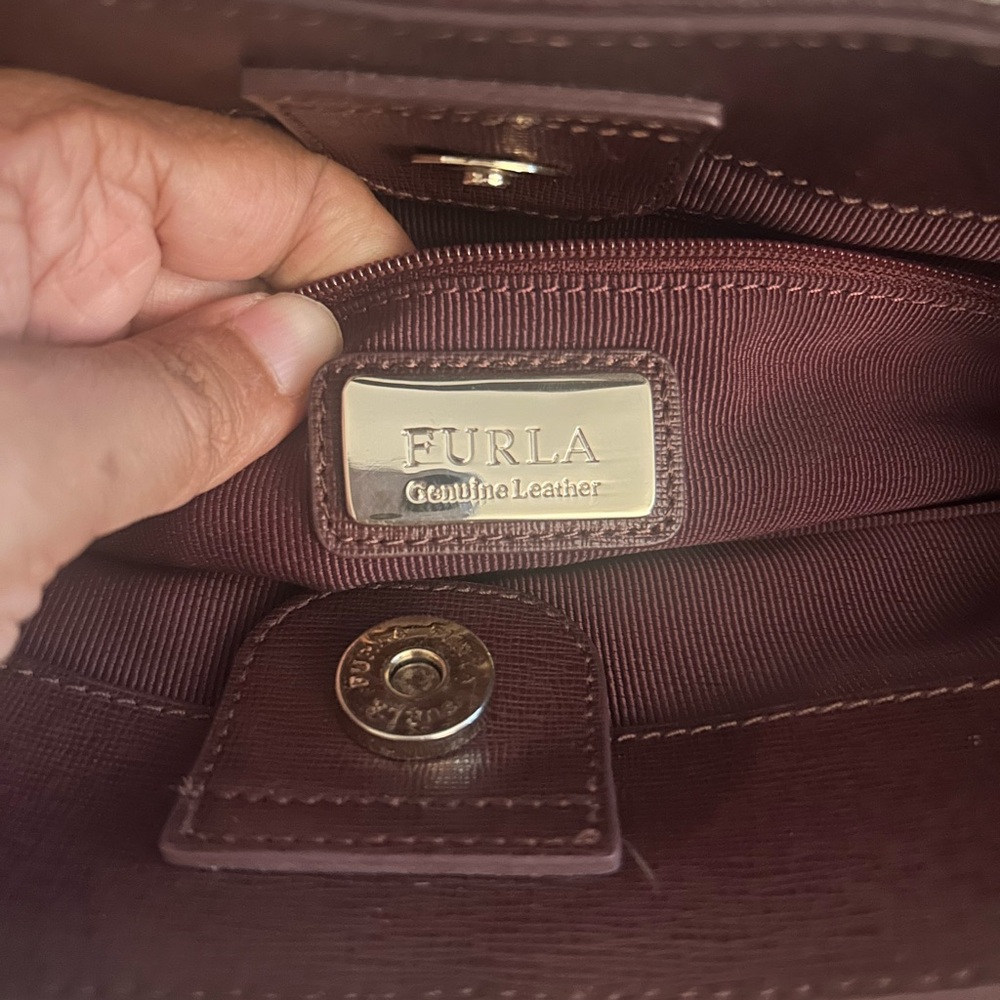 Furla Linda tote bag Elegant Burgundy - Picture 8 of 9